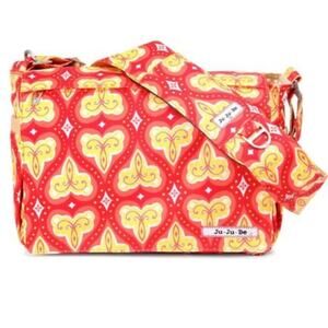 NWT Ju-Ju-Be Coral Kiss Messenger Diaper Bag